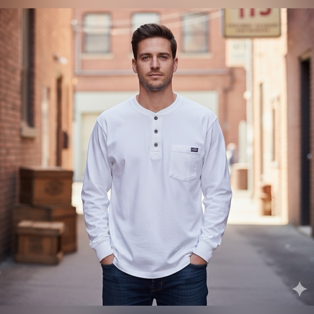 Dickies White Long Sleeve Tee Classic Essential